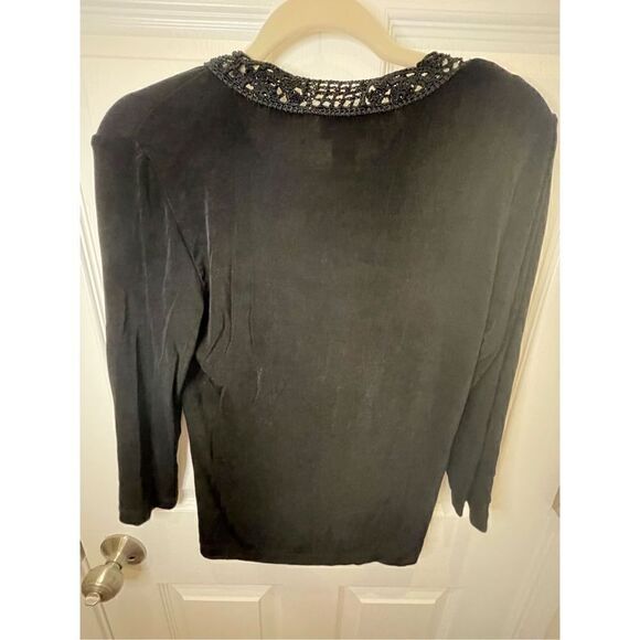 Chicos size 0 small bundle women’s blouse black gray - Picture 6 of 13